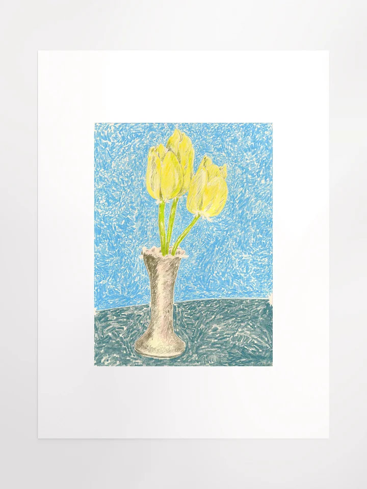 Yellow Tulips in grandmother's Vase 09.29.12 print product image (2)