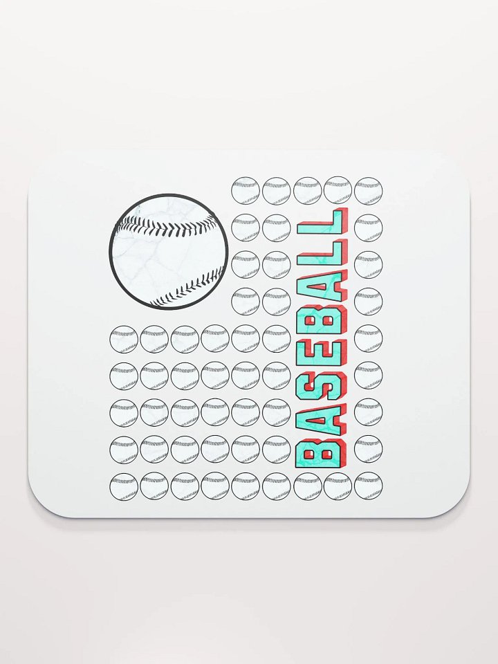US Flag Baseball Vintage Pattern Mouse Pad product image (2)