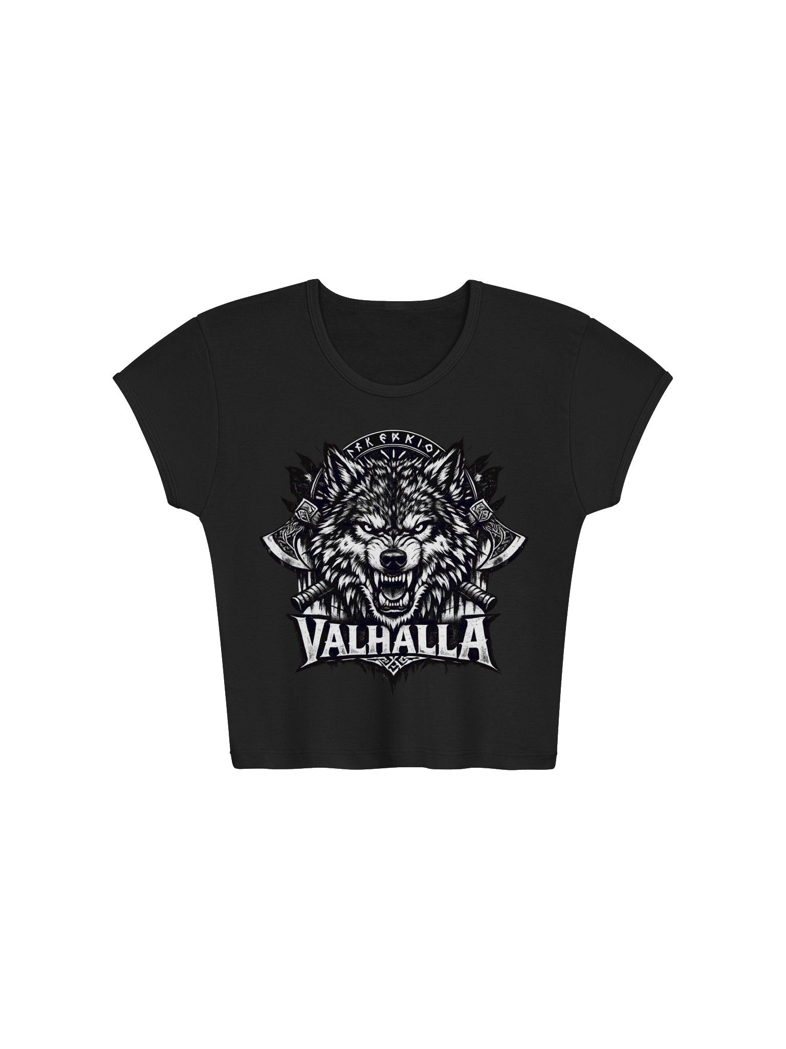 Viking Hardstyle | Welcome to Valhalla | Women's Ribbed Crop Top product image (1)