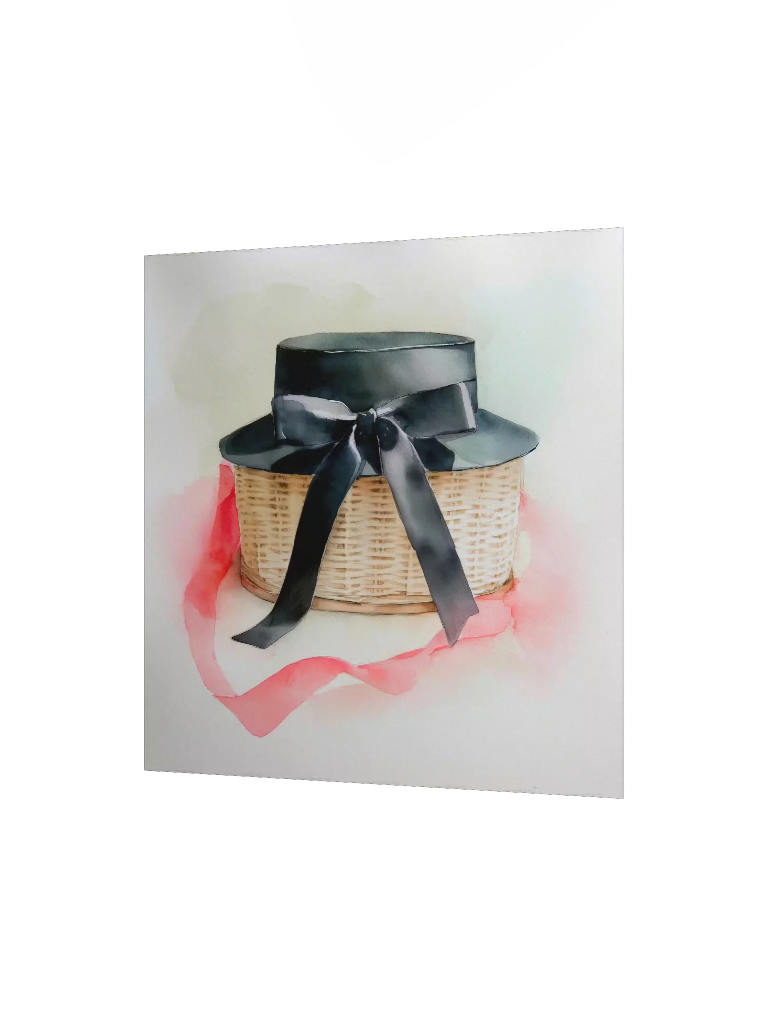 Coquette: Chic Basket Black Bow Hat product image (2)