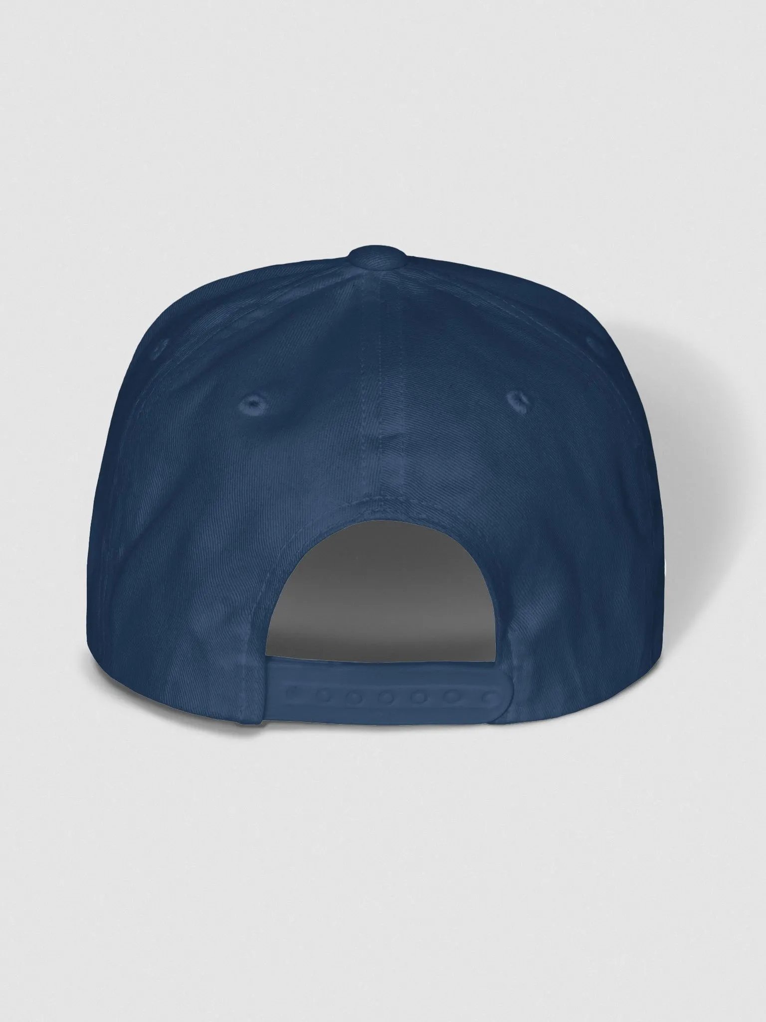Embroidered Anchor + Rhode Island Flat Snapback 100% Cotton Twill product image (4)