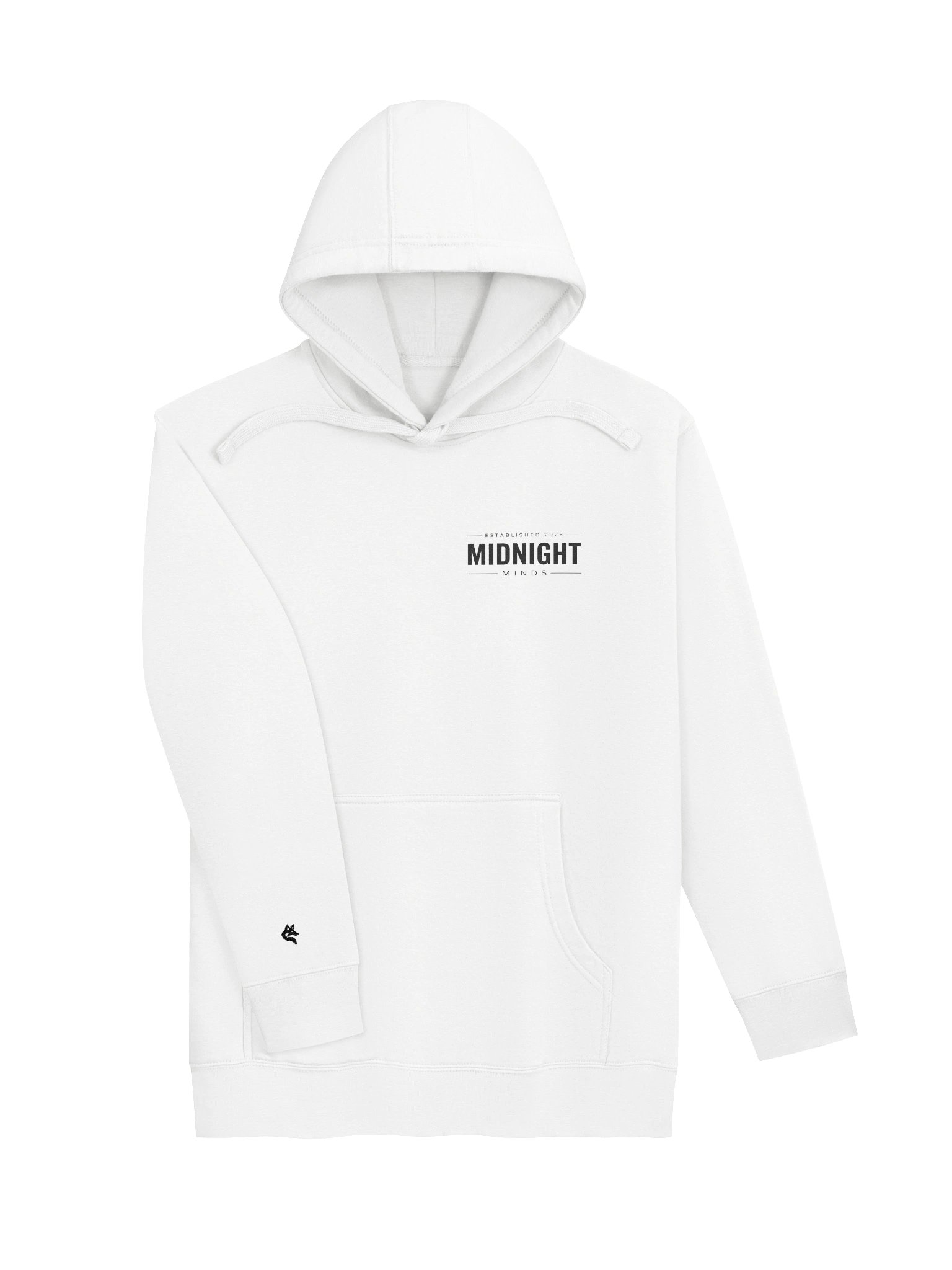 Midnight Minds // White Alt Hoodie product image (3)
