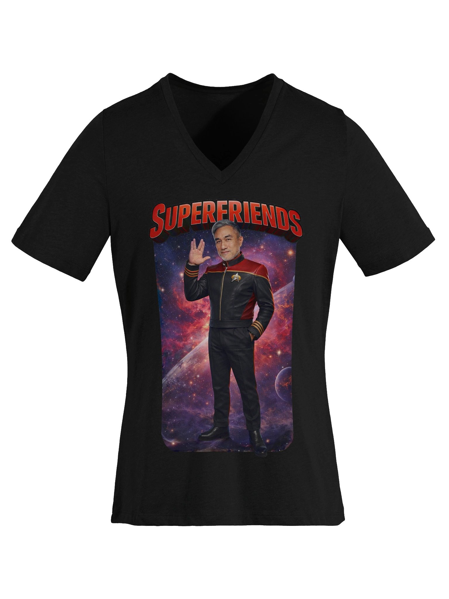 Superfriends Vneck - Female (IcewolfLA Edition) product image (6)