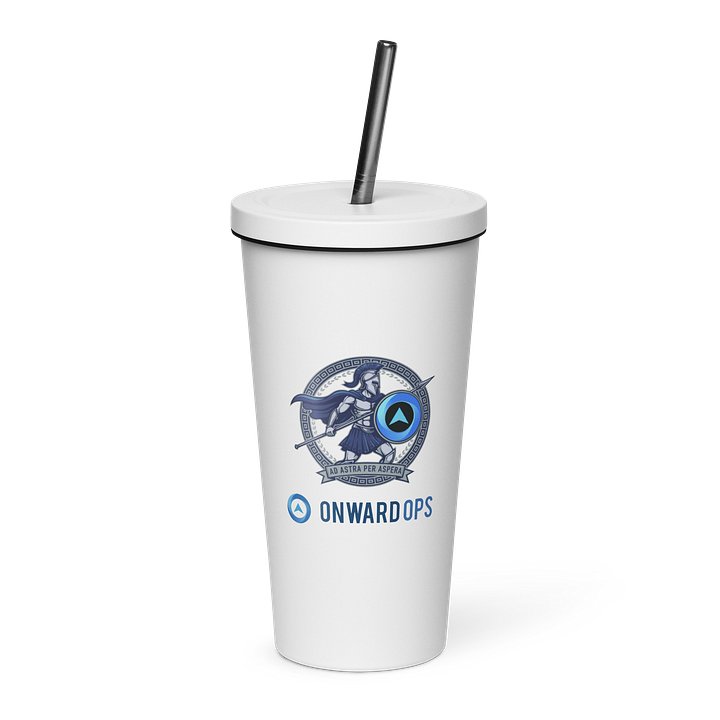 Warrior Insulated Tumbler with a Straw product image (1)