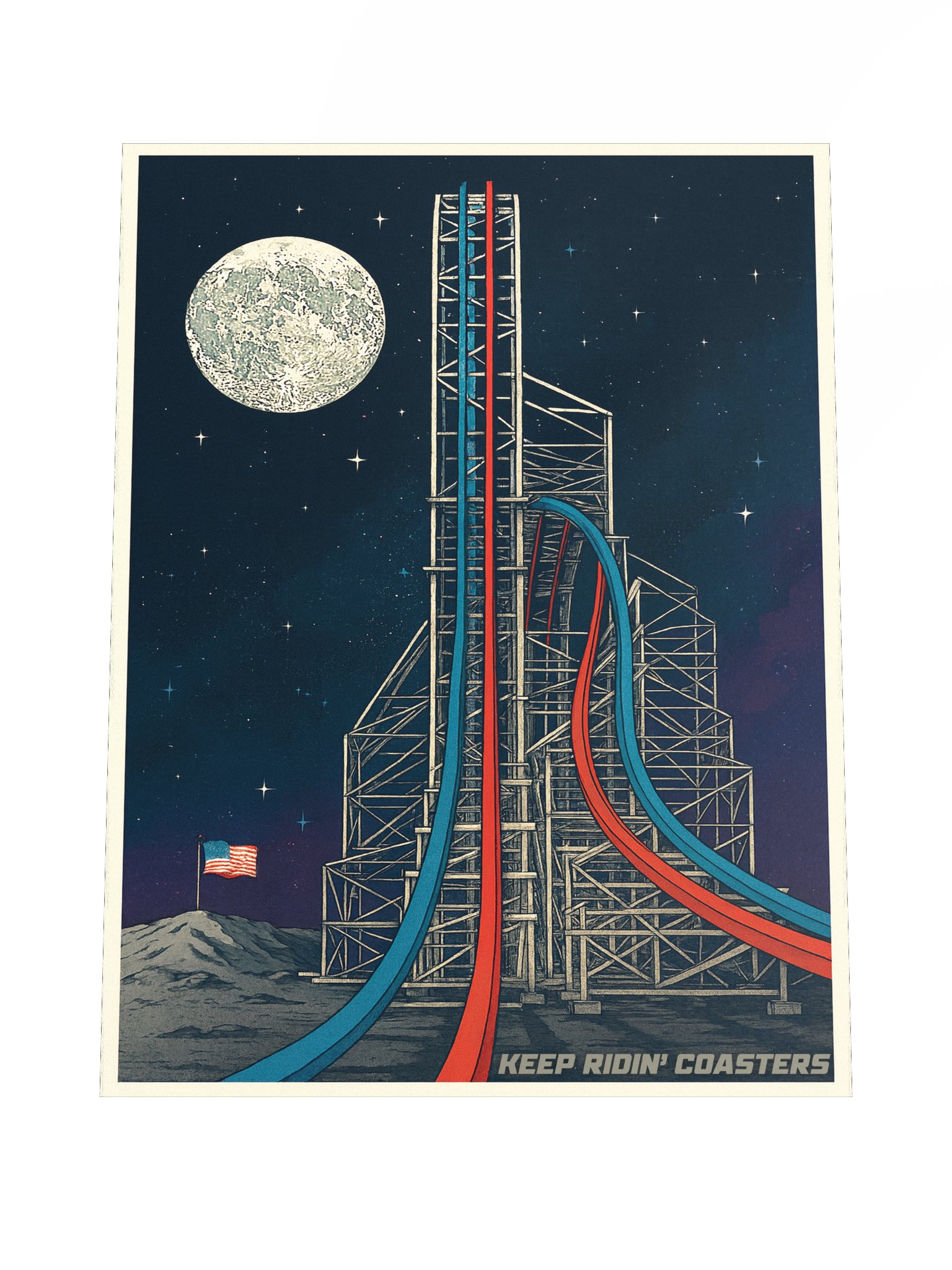 AF1 - Keep Ridin' Coasters 18x24 Inch Poster product image (4)