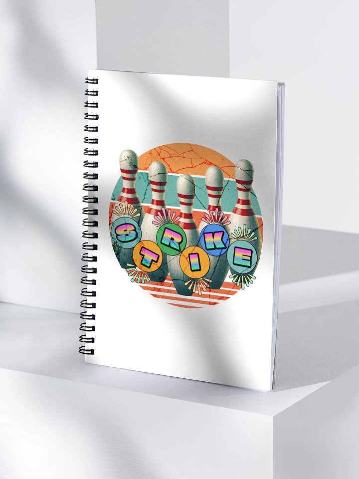 Bowling Pins Strike Radiant Spiral Notebook product image (1)