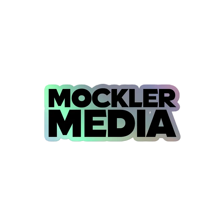 Mockler Media Sticker - Black Holograph product image (2)