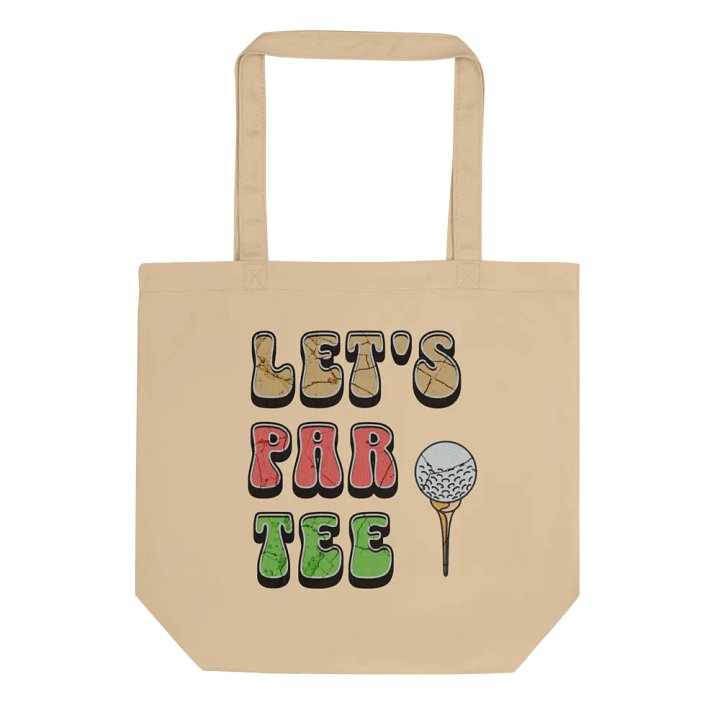 Lets Par Tee Golf Cracked Tote Bag product image (1)