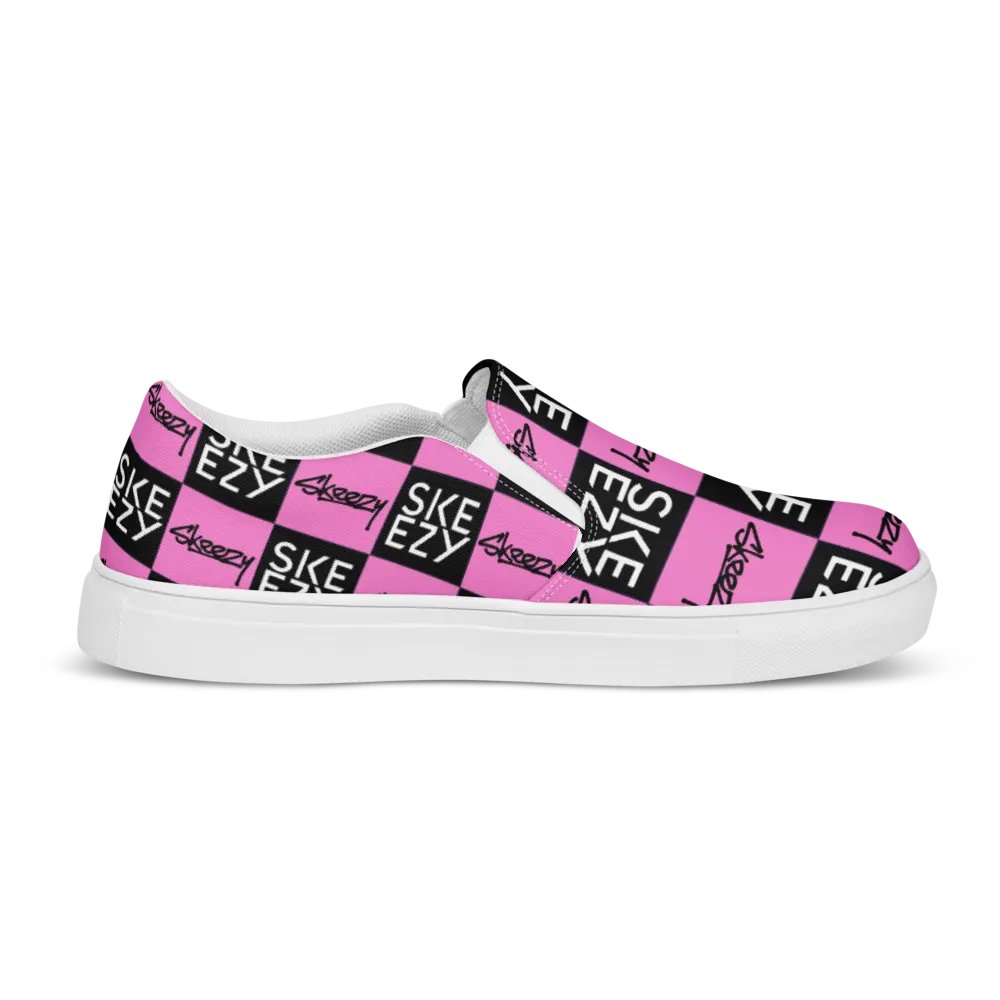 Checkered Skeezy Slip-Ons (womens) BLK/PNK product image (6)