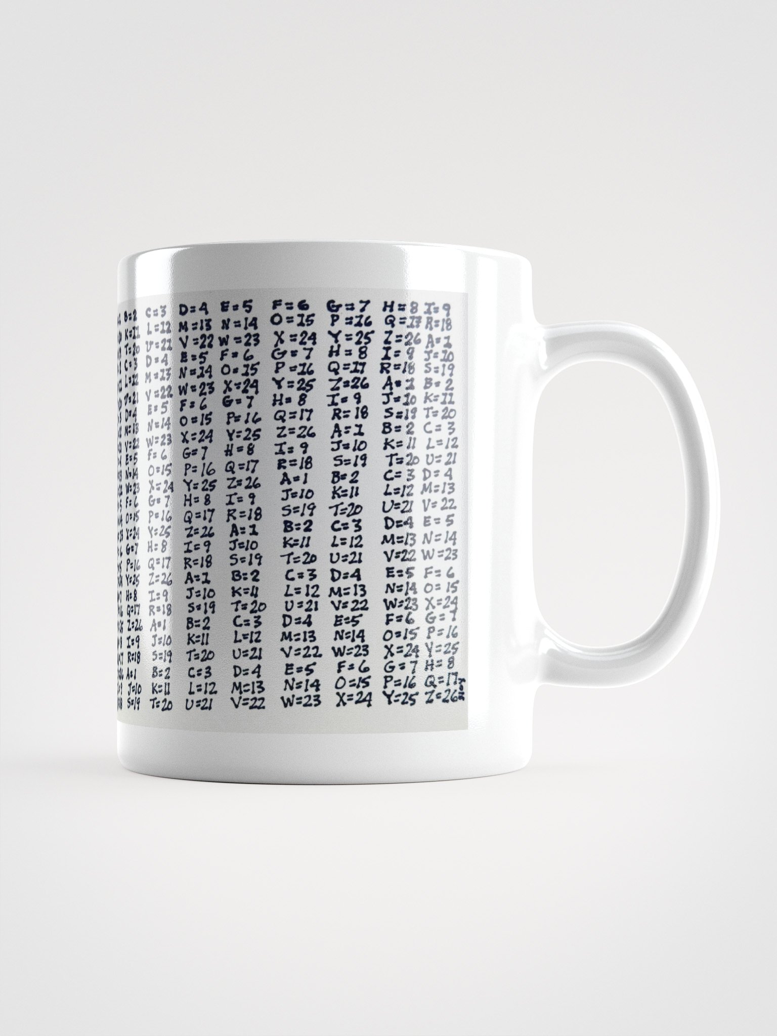 Cipher White Glossy Mug product image (1)