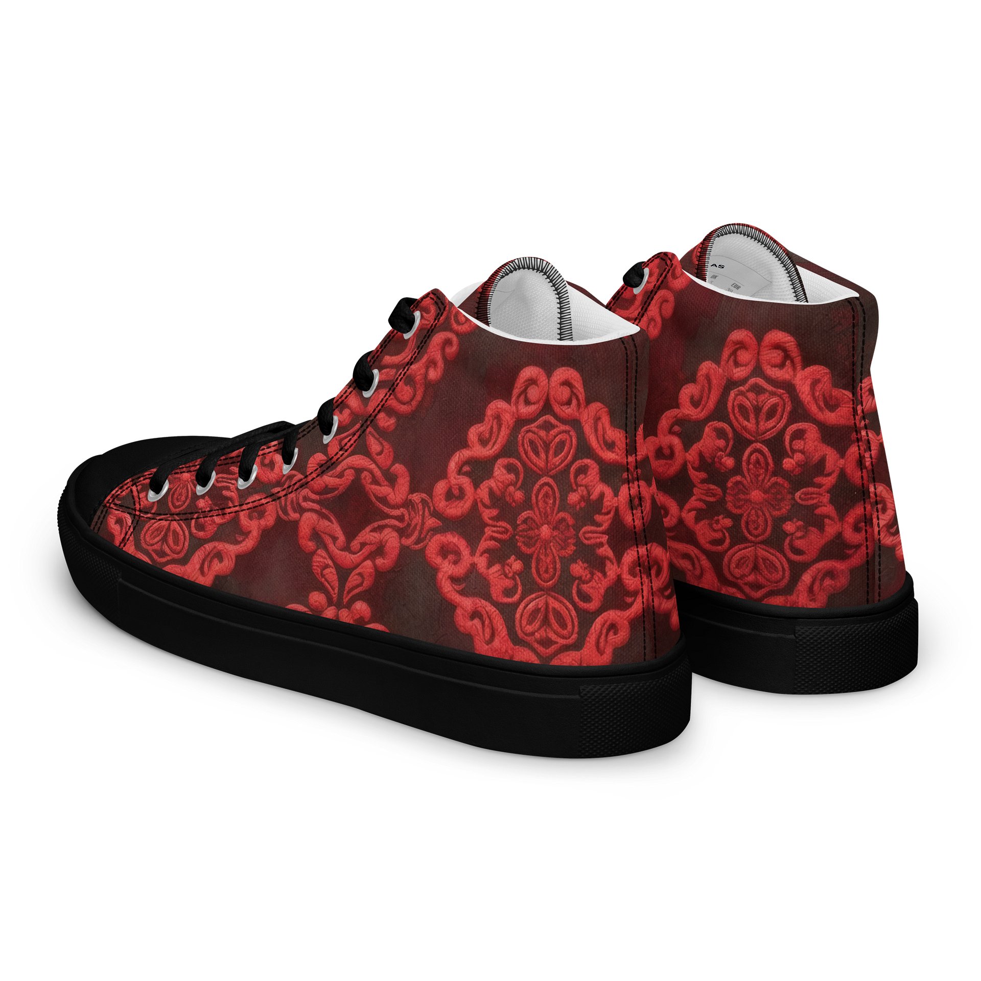 Damask Dreams High Top Canvas Shoes product image (5)