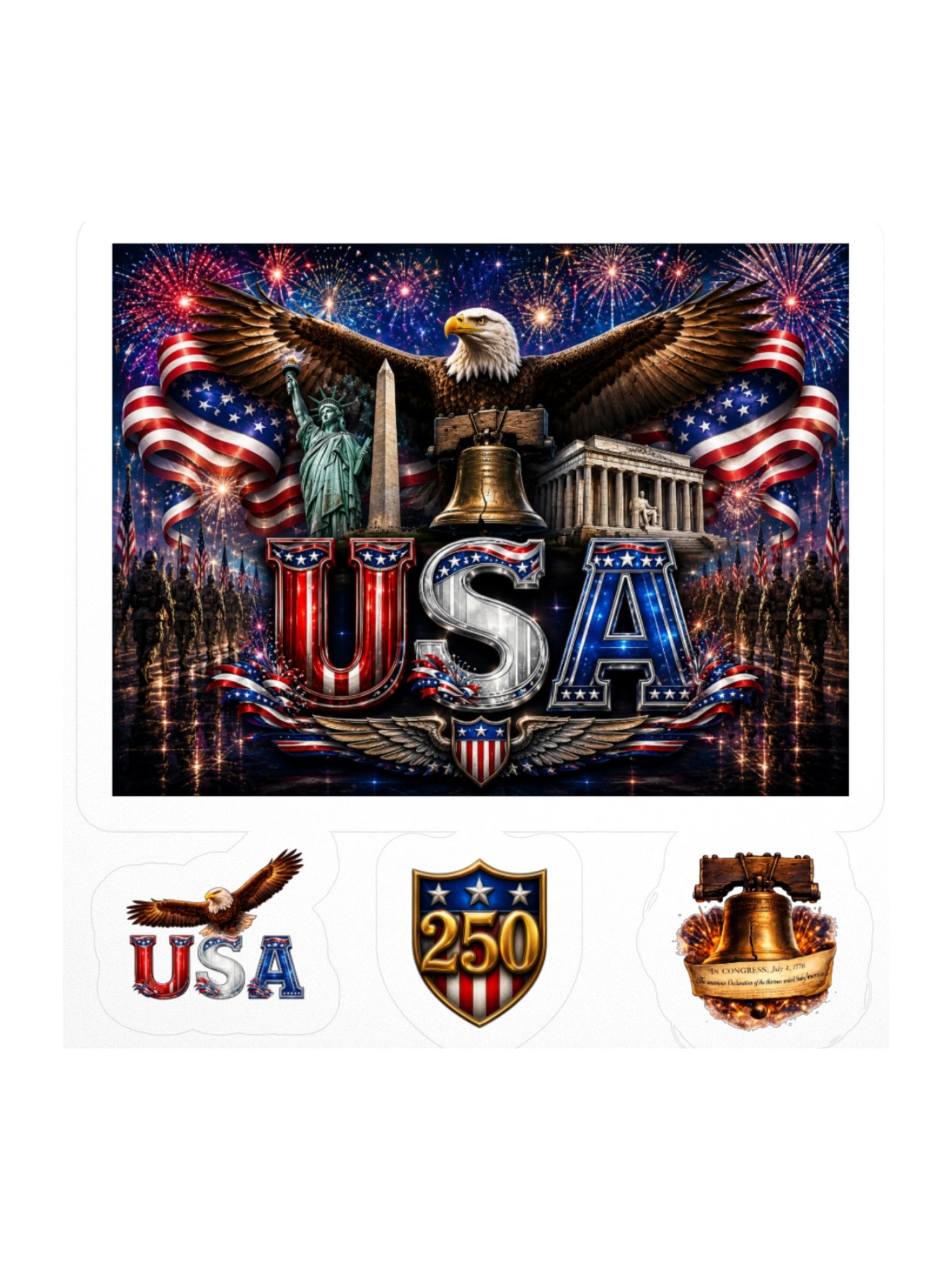 America's 250th Birthday Stickers (small) product image (2)