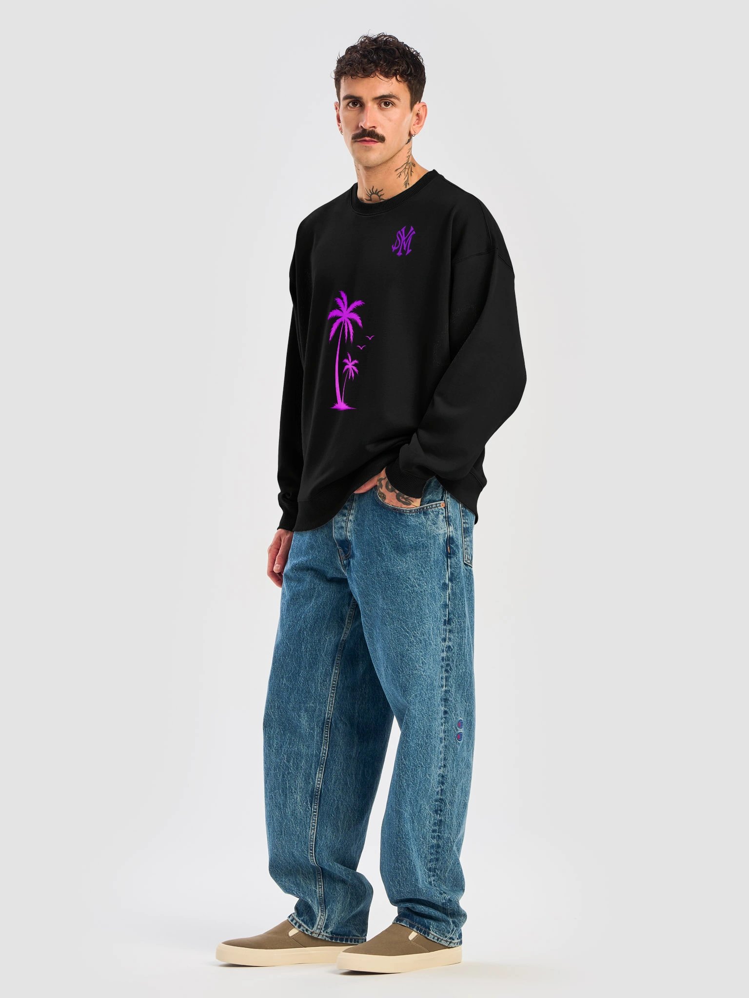 SM Neon Palms Signature Crewneck Sweatshirt product image (8)