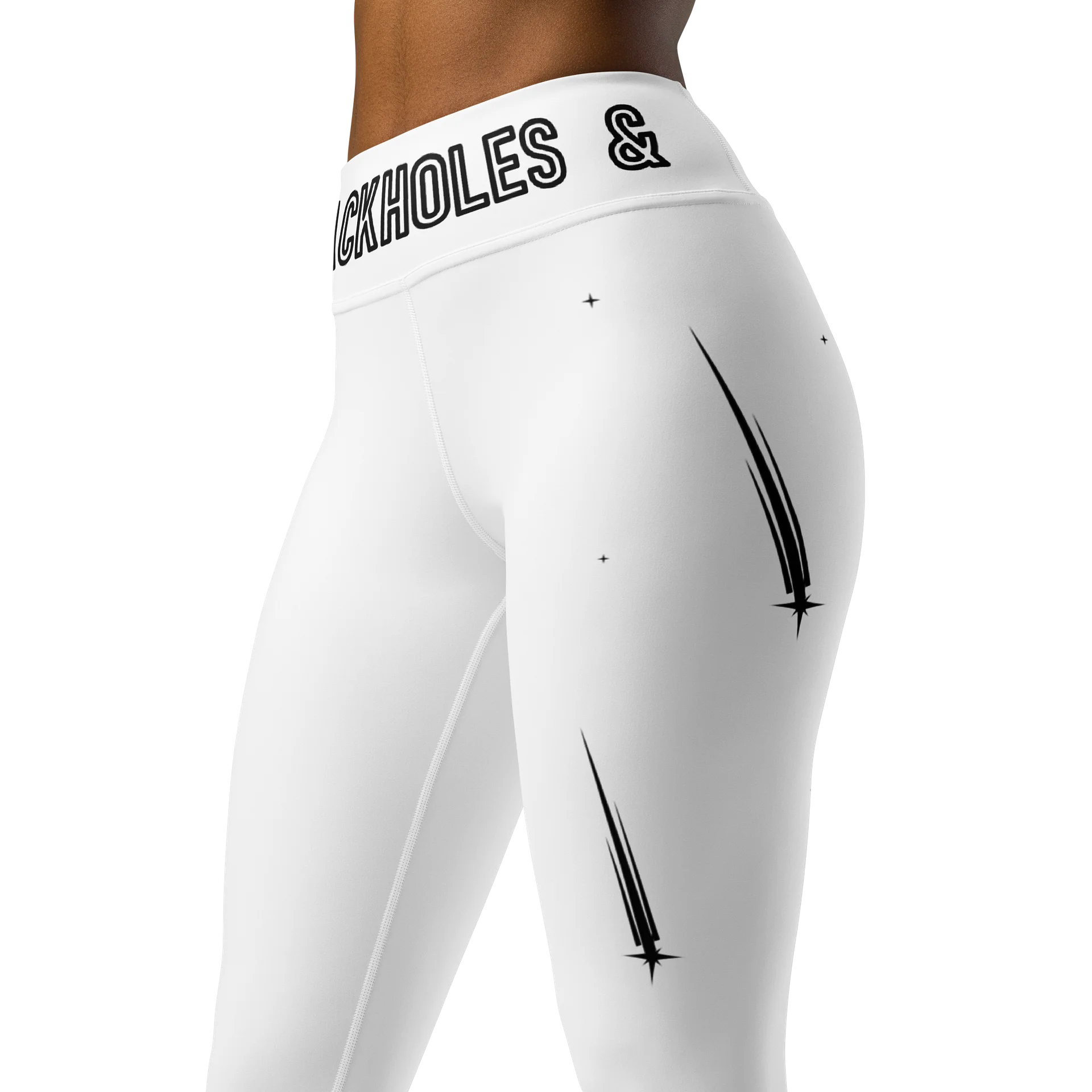 Blackholes & Hulahoops - White Yoga Pants product image (4)