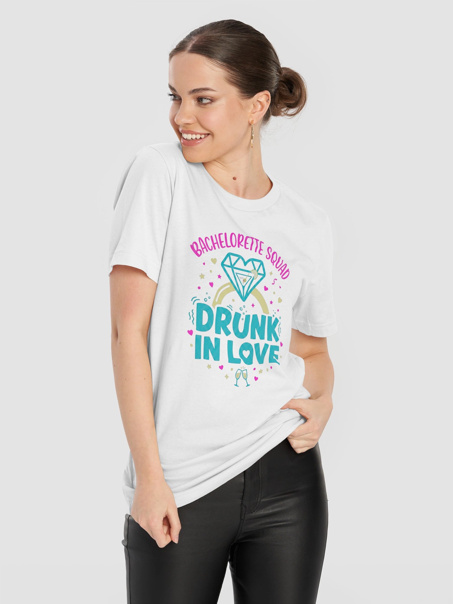 Bachelorette Squad Drunk in Love T-Shirt | Bach Party Tee product image (92)
