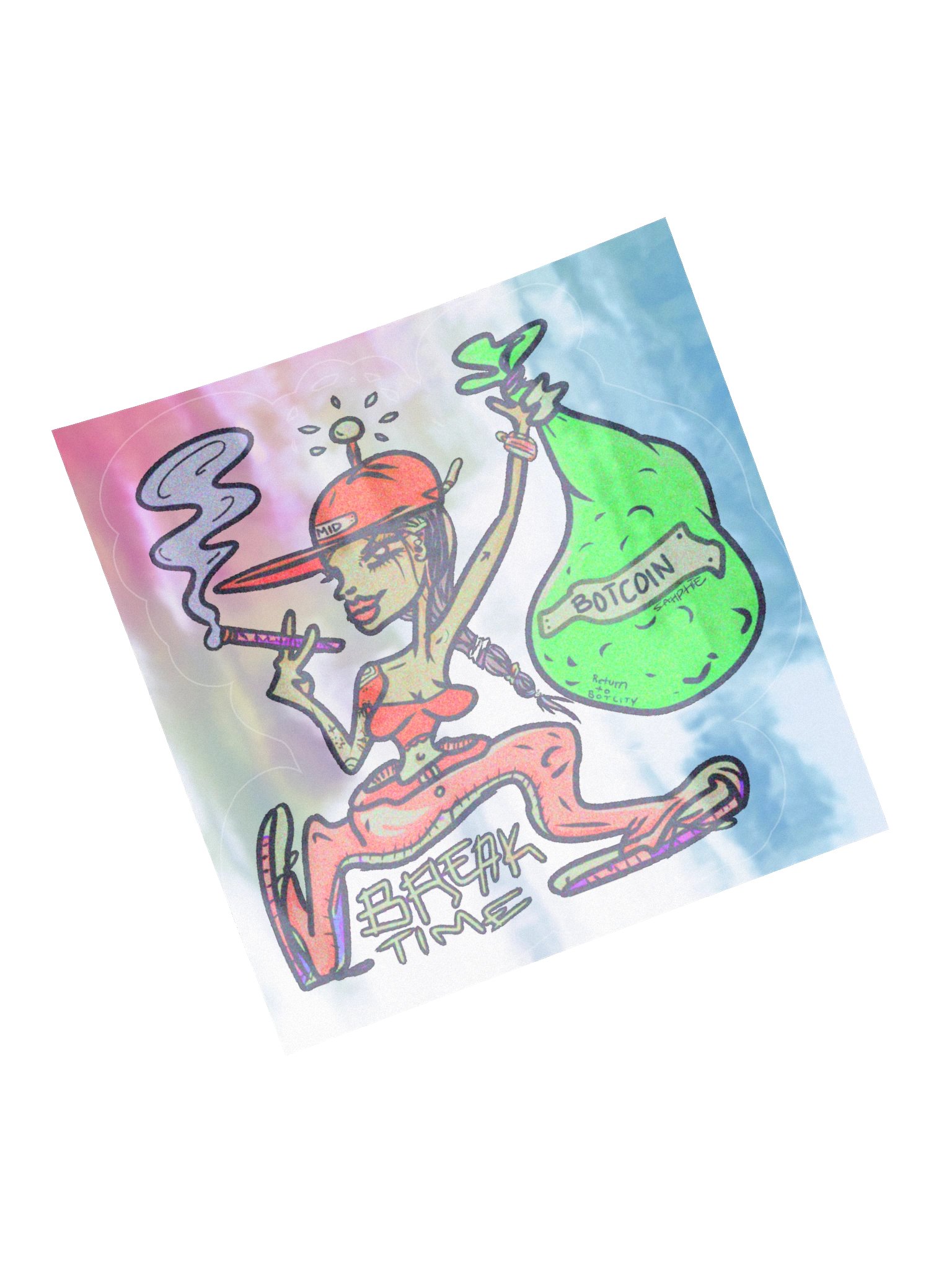 BREAK TIME Holo Sticker product image (13)