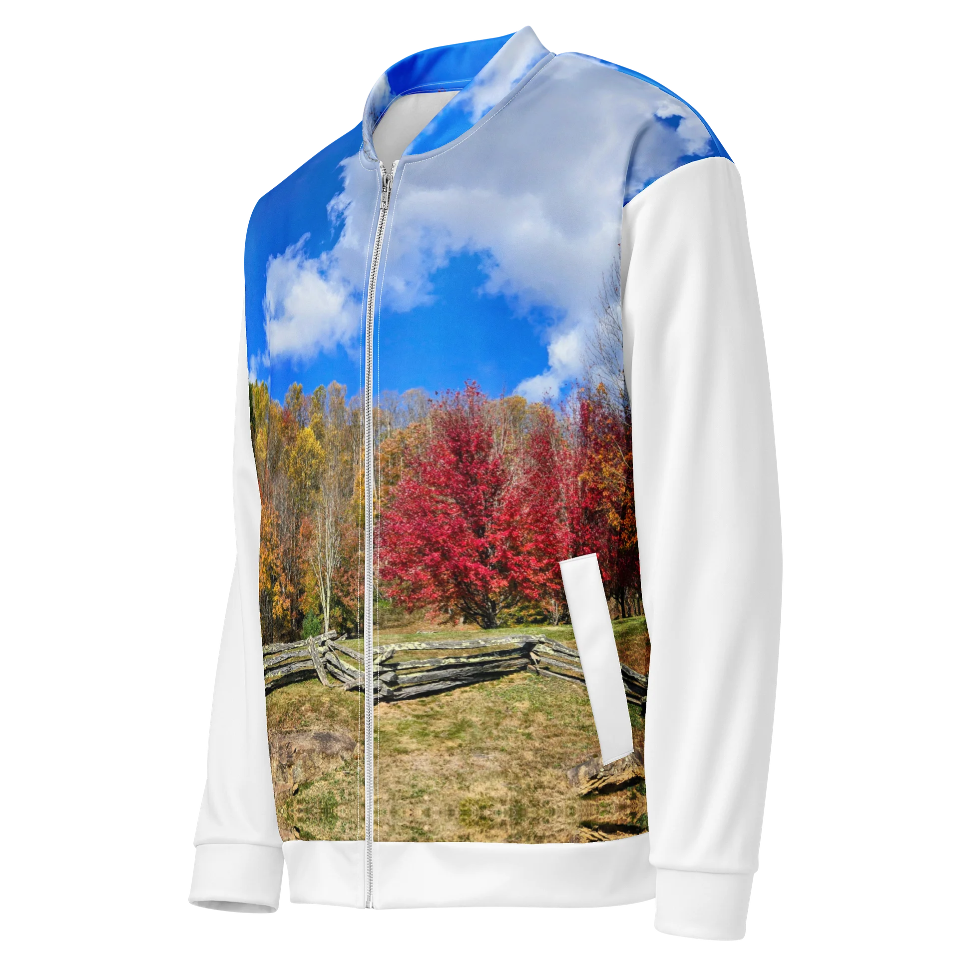 Autumn Skyline All-Over Print Bomber Jacket product image (3)