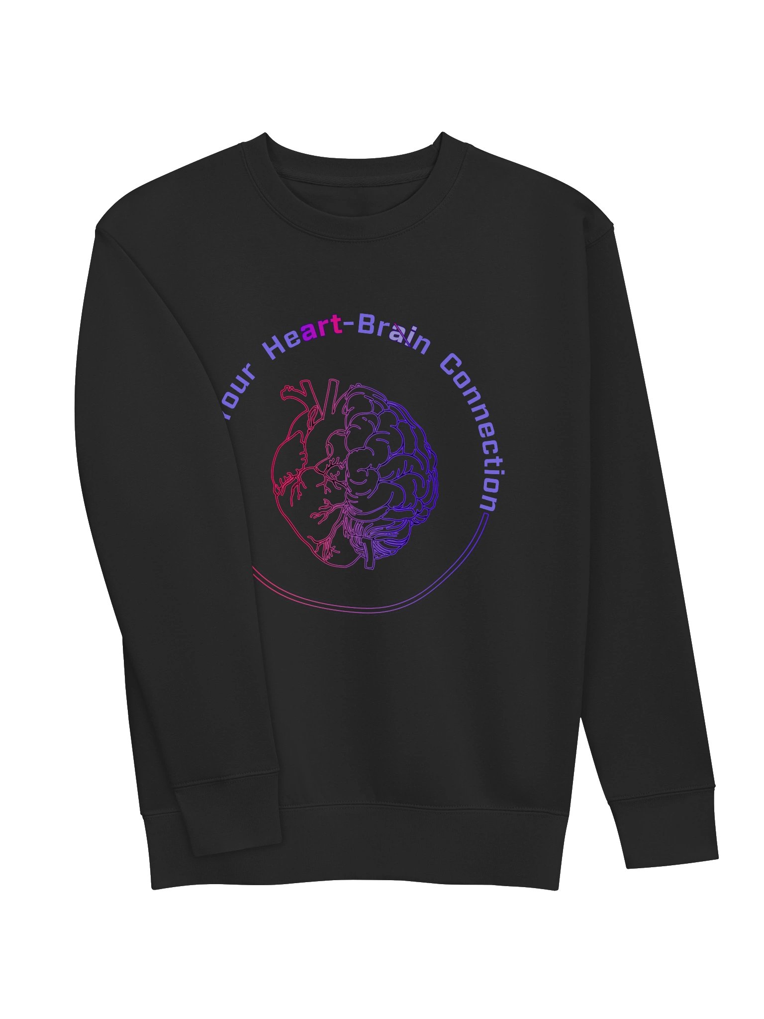 Anti-AI “Heart-Brain Connection” Sweatshirt product image (5)