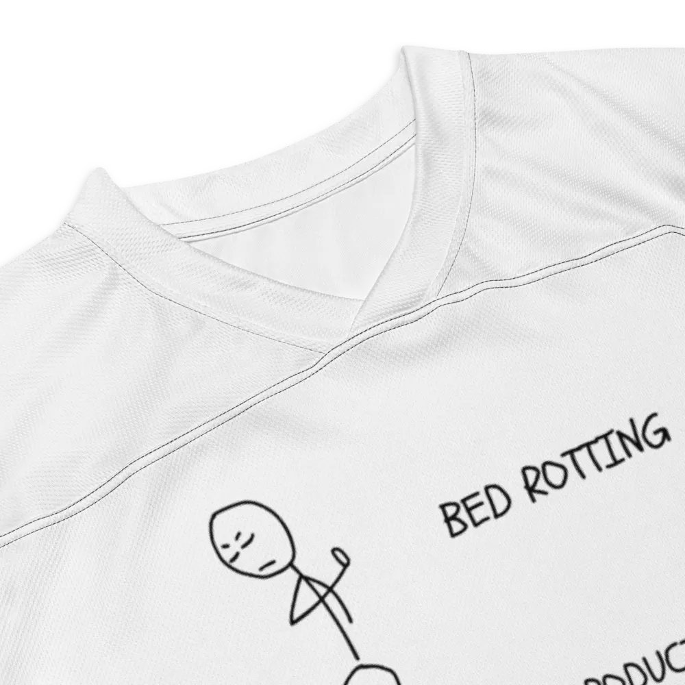 Bed Rotting vs Be Productive Hockey Fan Jersey product image (3)
