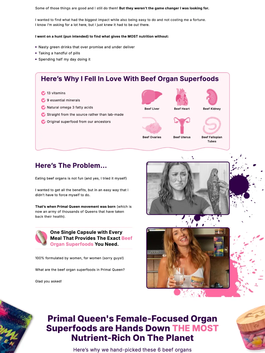 Primal Queen - Replo Landing Page Template product image (2)