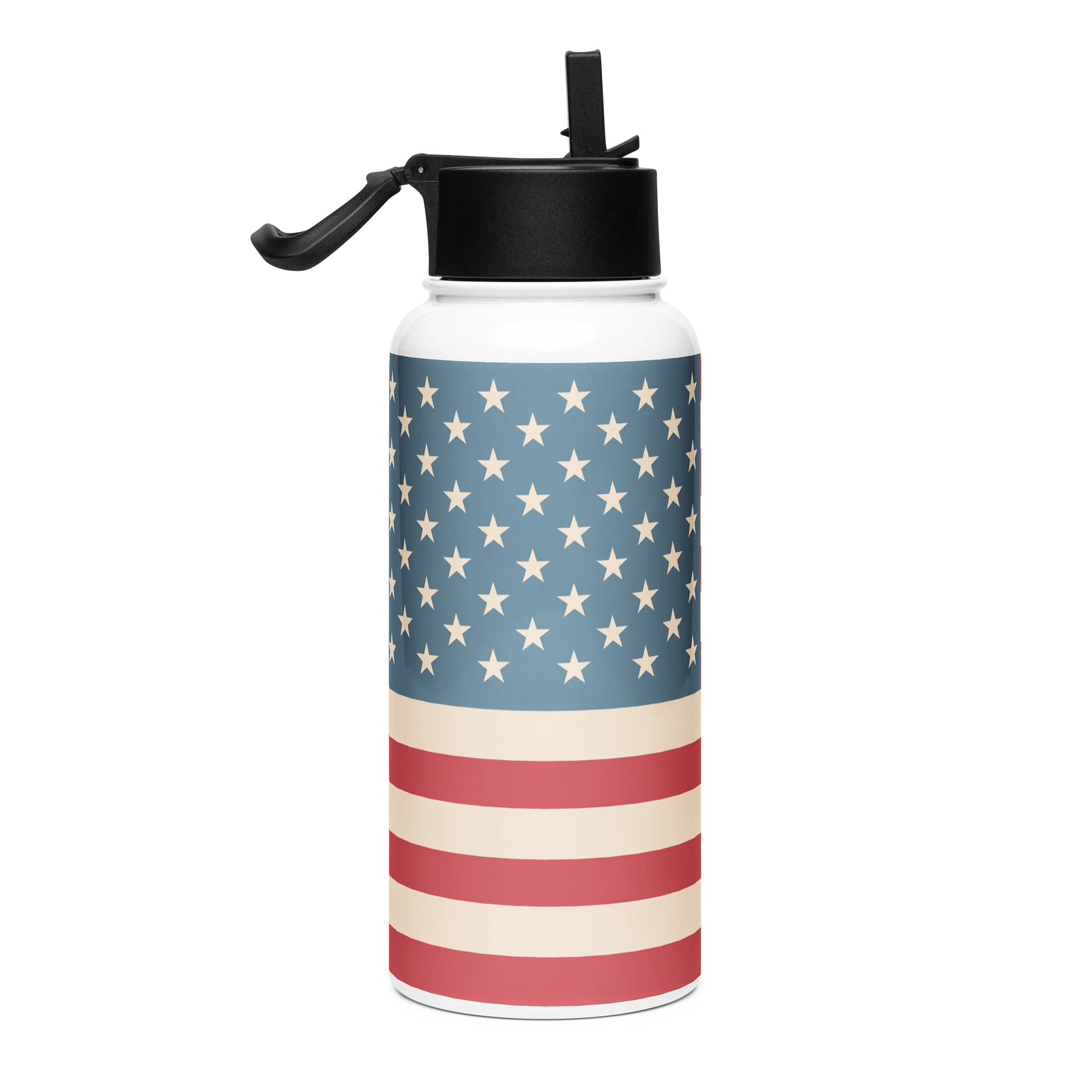 Vintage American Flag Stainless Steel Water Bottle product image (4)