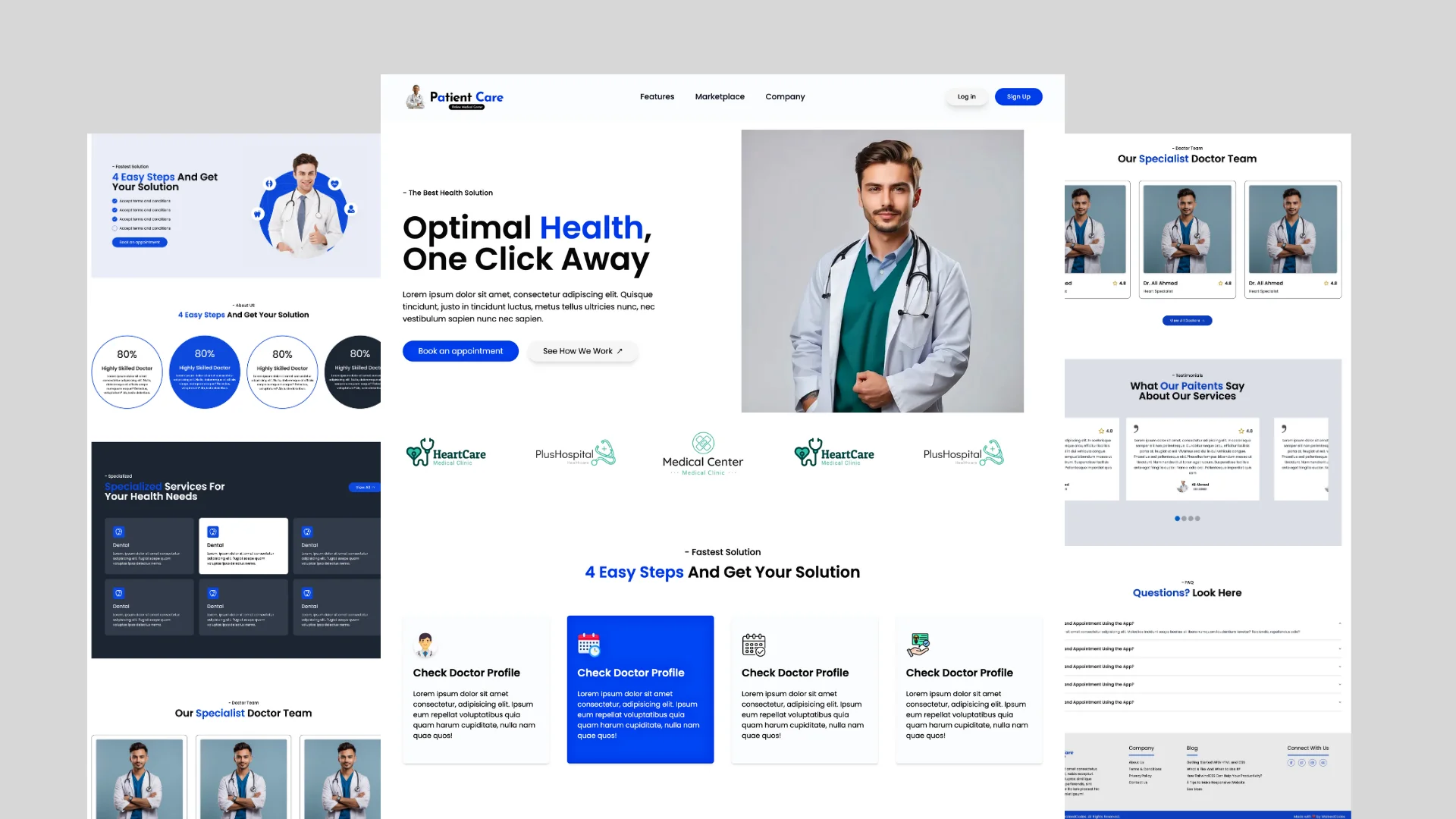 Modern Medical & Health Care Website product image (5)