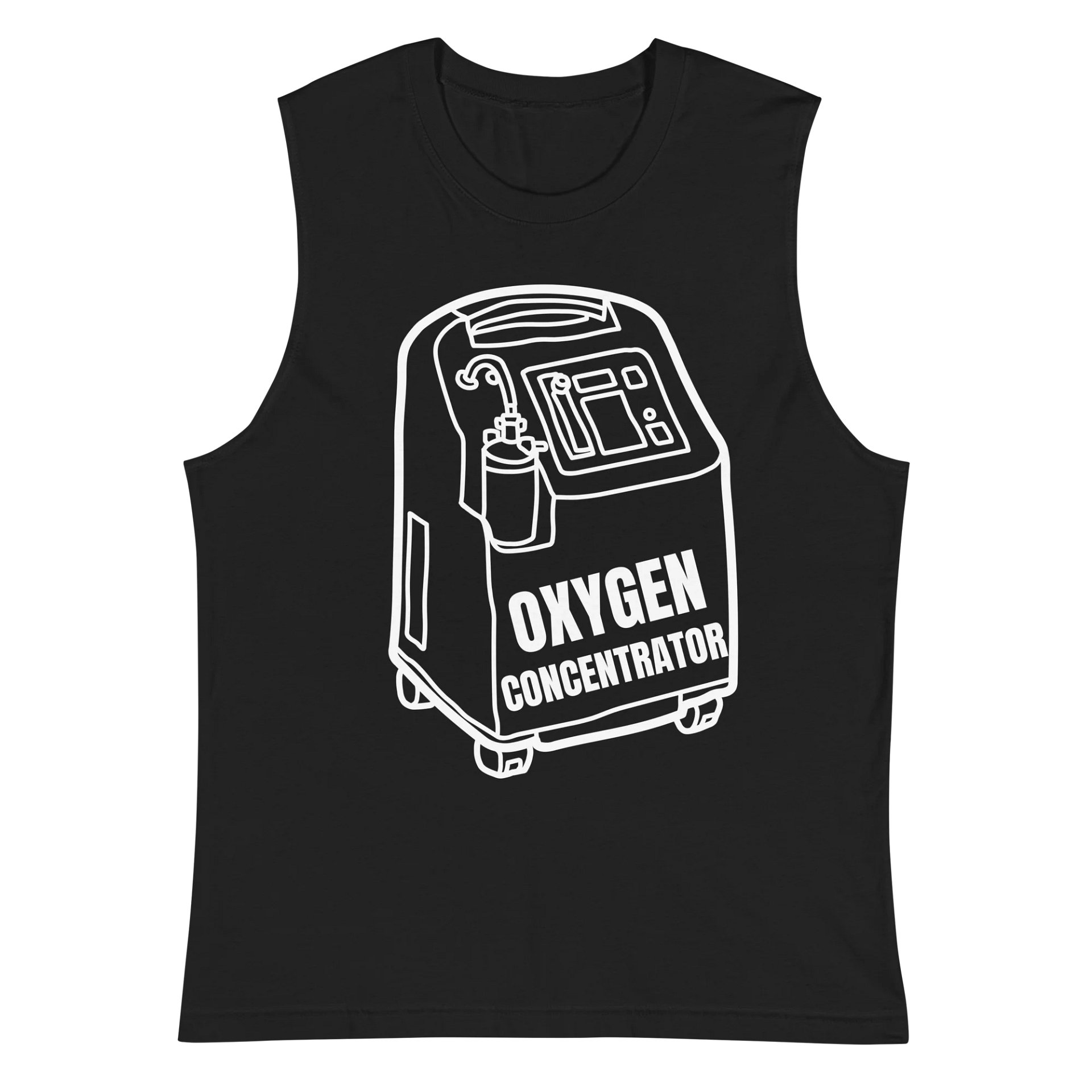 oxygen concentrator graphic Muscle Tank product image (2)