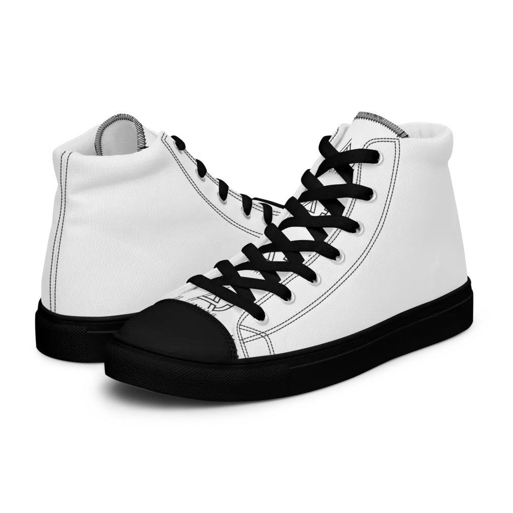 White high tops -plain whites product image (5)