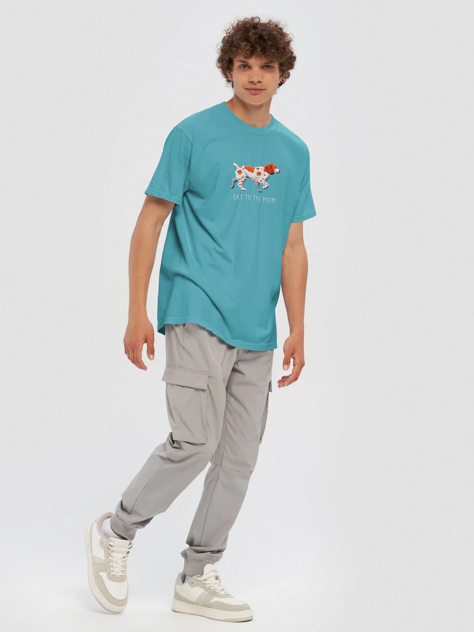 Get to the Point T-Shirt(Embroidered) of a Brittany Spaniel product image (8)