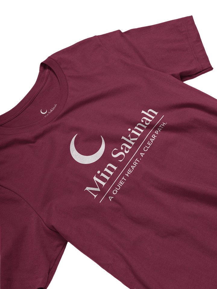 Min Sakinah Vision T-Shirt – Clear White Print product image (2)