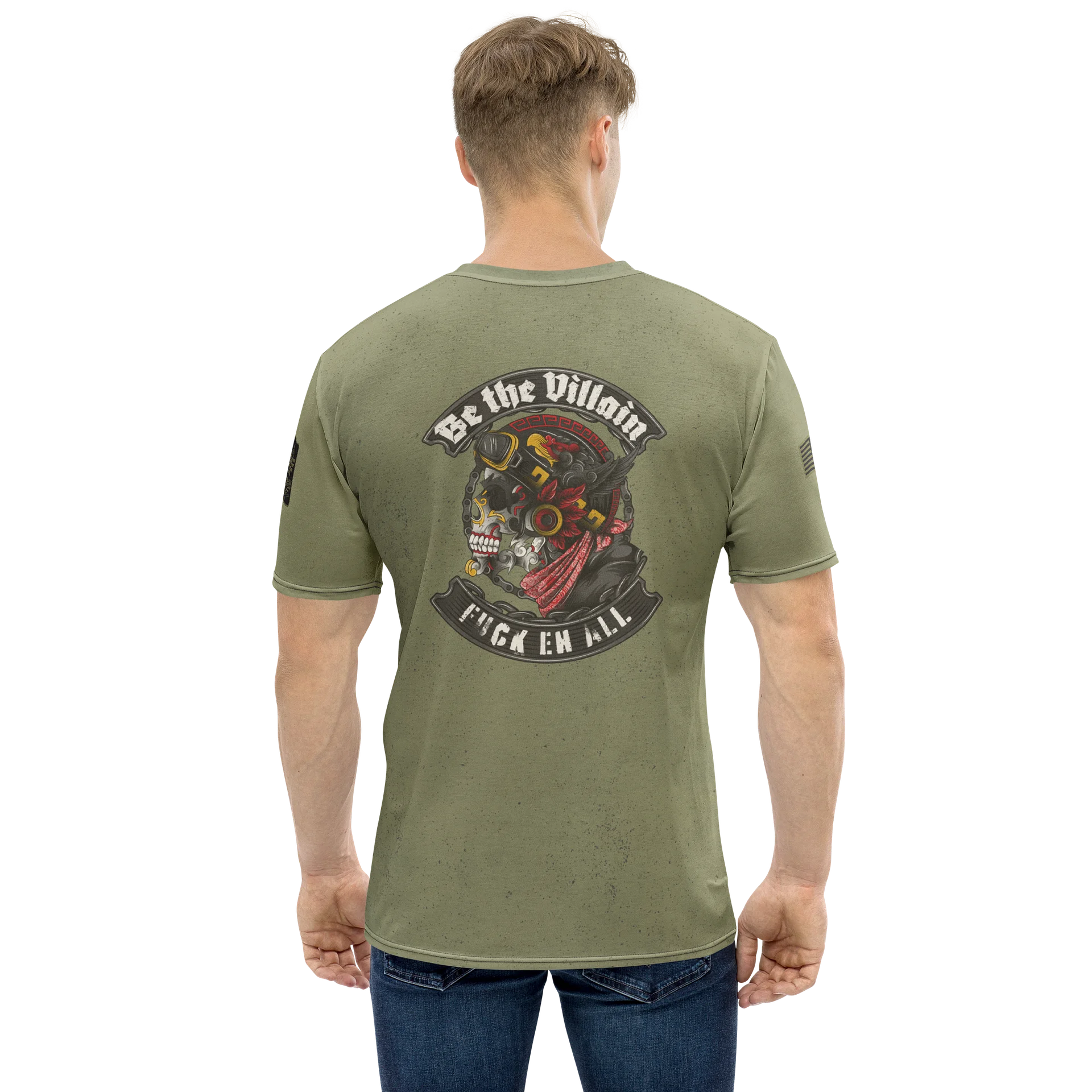 Be the Villain MötoGraffitti Tee in OD Green product image (1)
