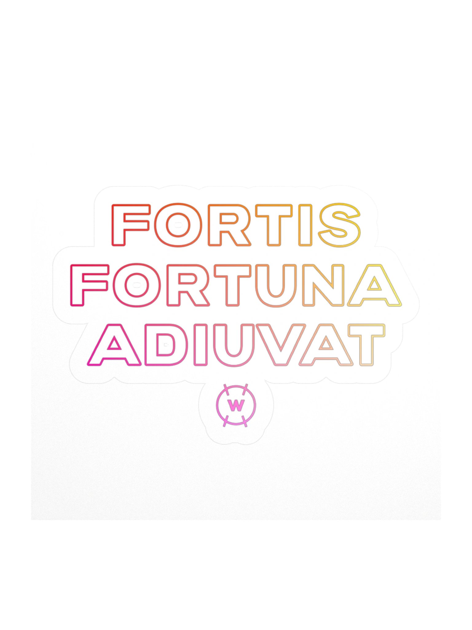 Fortis Fortuna Adiuvat Sticker product image (3)