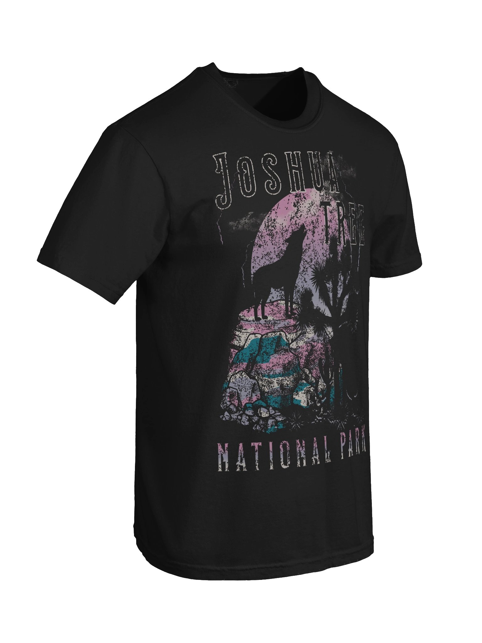 Joshua Tree National Park Vintage Desert Wolf Shirt – Retro Sunset Graphic Tee, Boho Nature Travel Apparel product image (9)