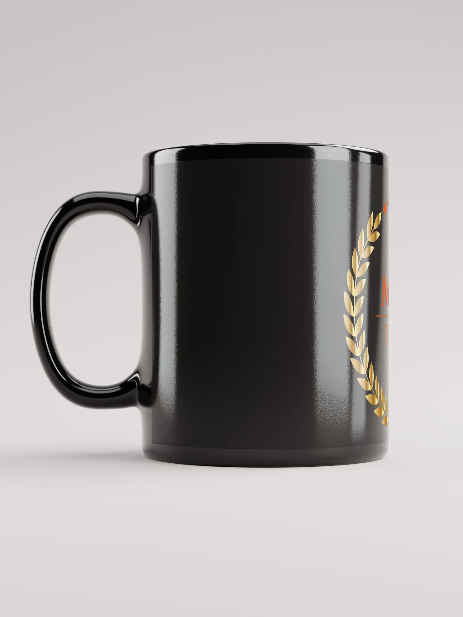 Victory Emblem Black Glossy Mug product image (6)