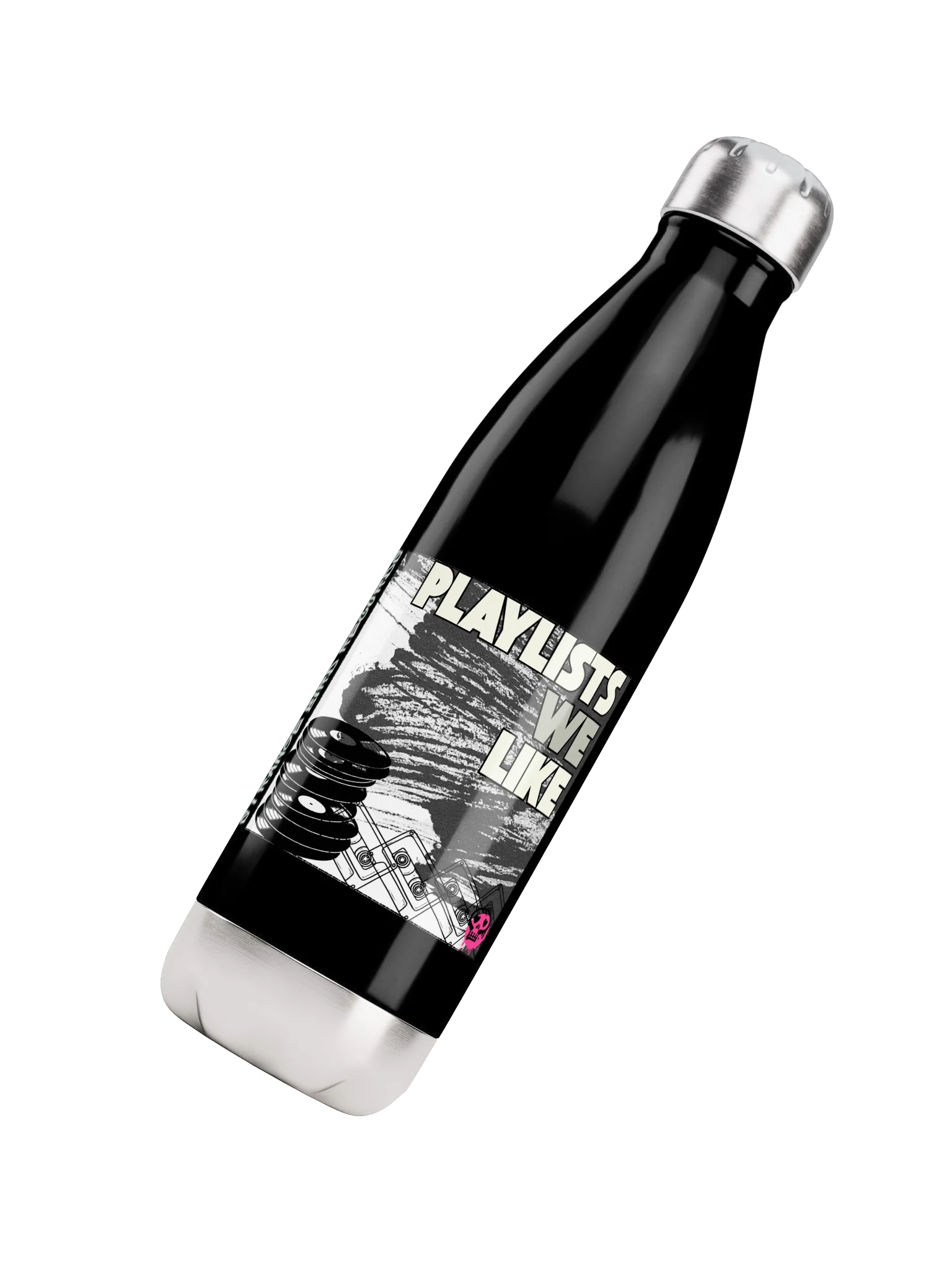 Playlists We Like Stainless Steel Water Bottle product image (2)