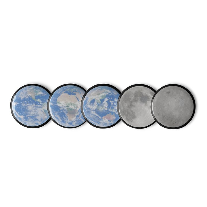 Earth & Moon Buttons product image (2)