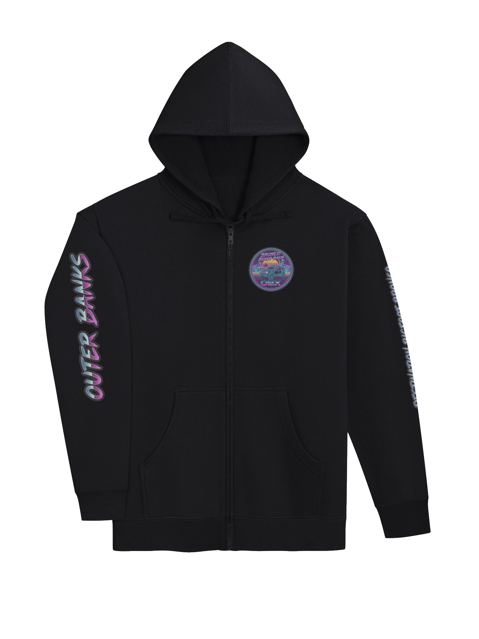 2026 Bronco Beach Bash OBX / Destination Bigfoot Bronco Collab Independent Trading Co. Zip Up Hoodie (Multiple Colors Available) product image (5)
