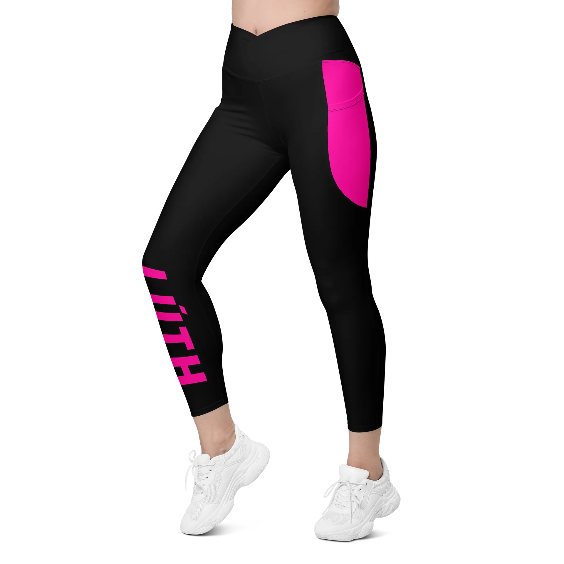 Lúth | Crossover Semi Compression Workout Leggings with Pockets & Sun protection product image (5)