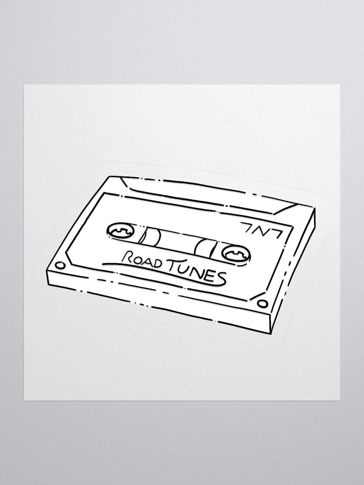 Road Tunes Cassette - Kiss Cut Sticker product image (1)