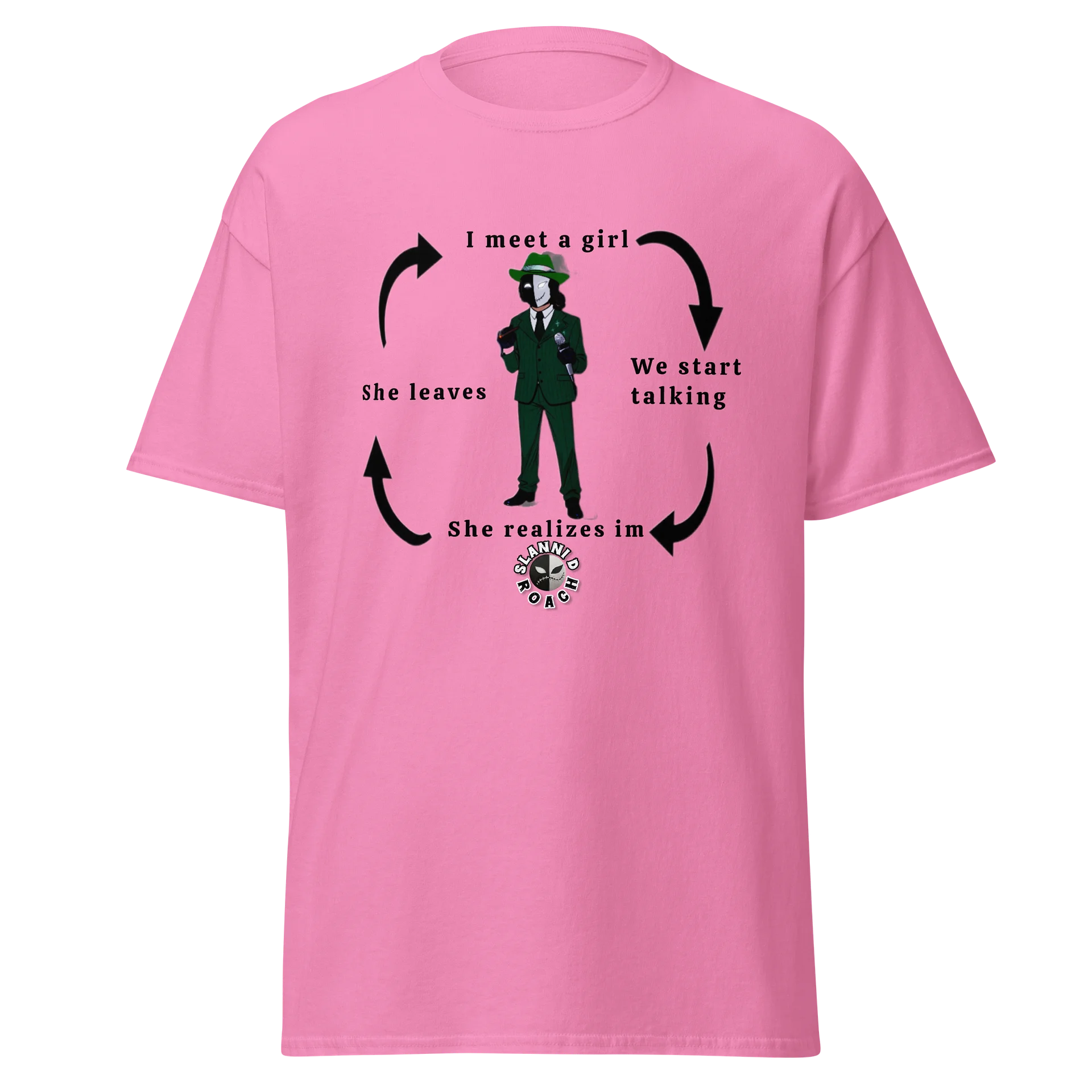 Limited time Slanni D Roach "I meet a girl" Graphic Tee product image (1)