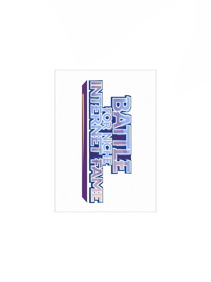 Battle for Niche Internet Fame Logo Paper Poster product image (2)