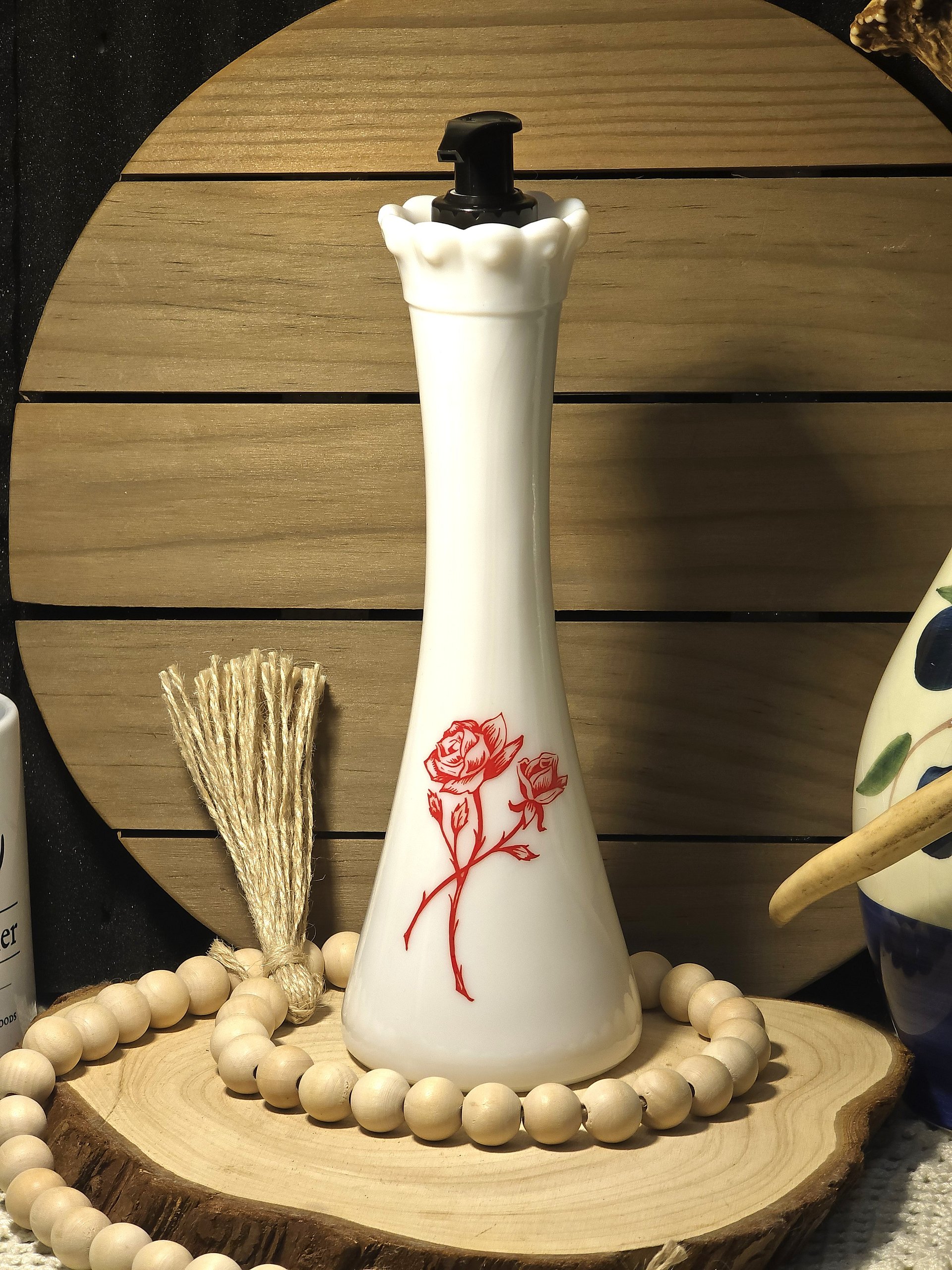 Milk Glass Soap Dispensers product image (2)