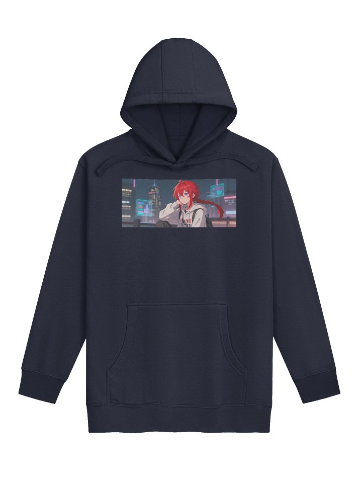 Cyber Rooftop Dreams Unisex Hoodie - by neonfluxlab product image (4)