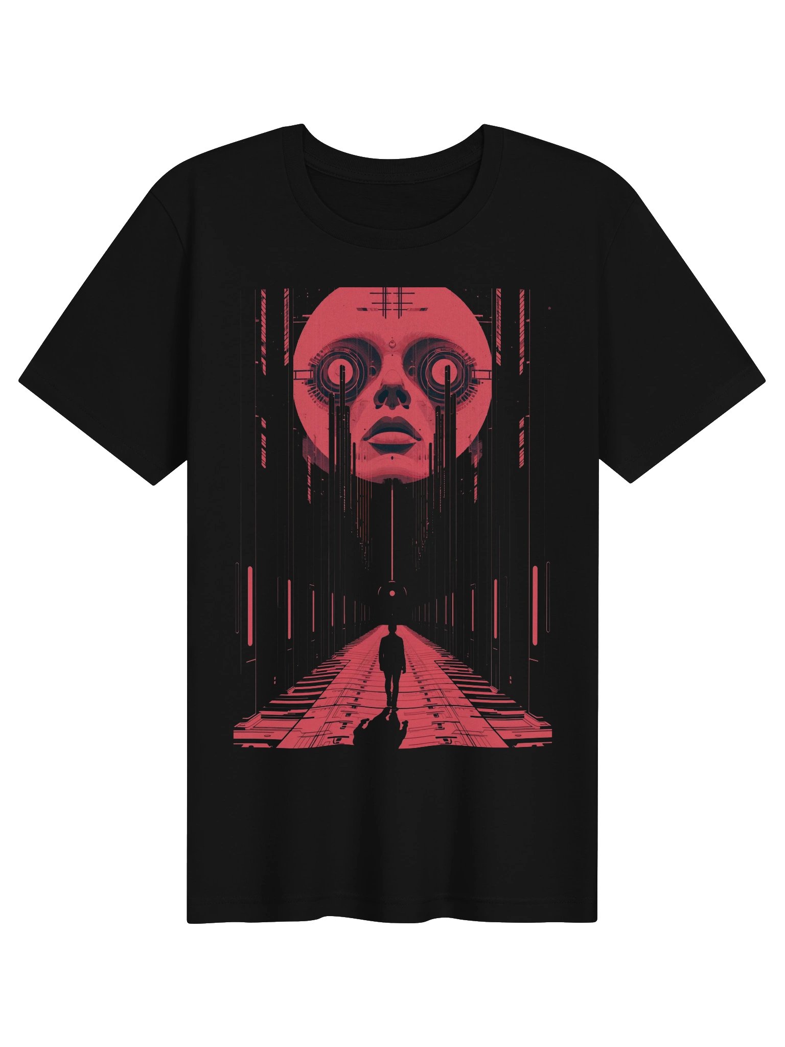 Neon Corridor Sentinel Lightweight T-Shirt product image (1)