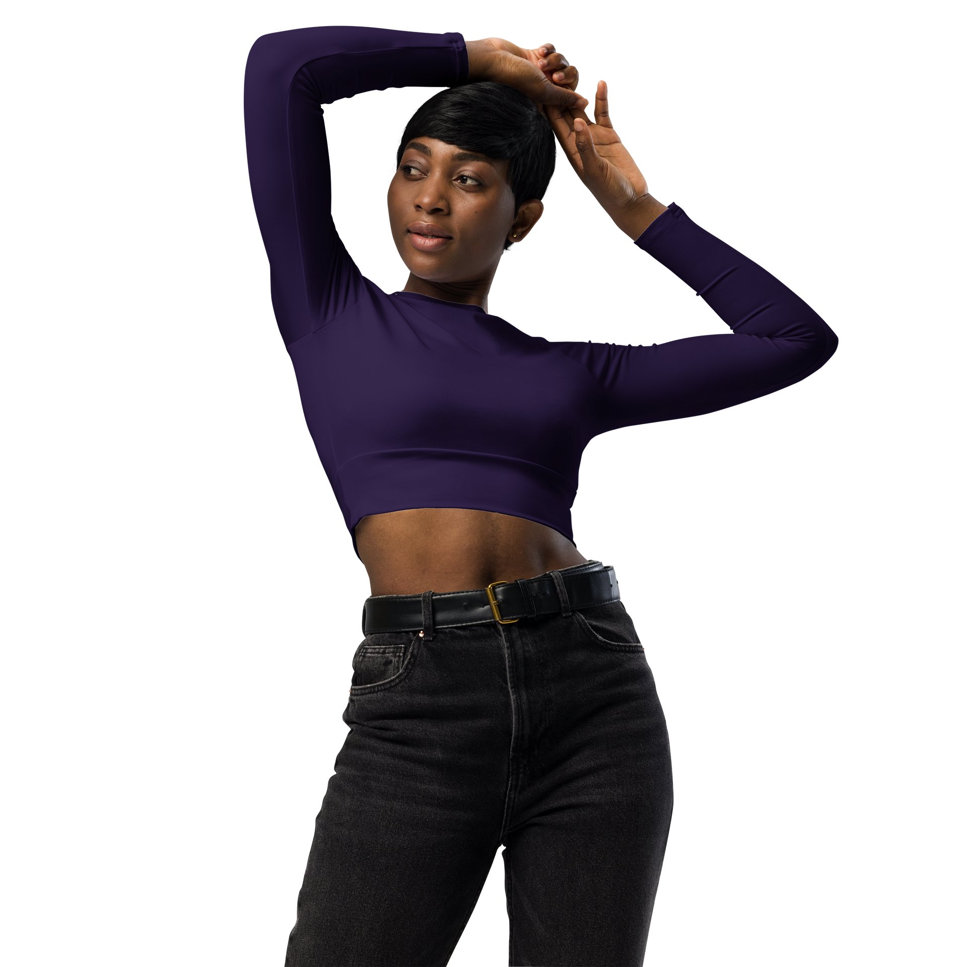 Mystic Purple Allure Recycled Crop Top product image (3)