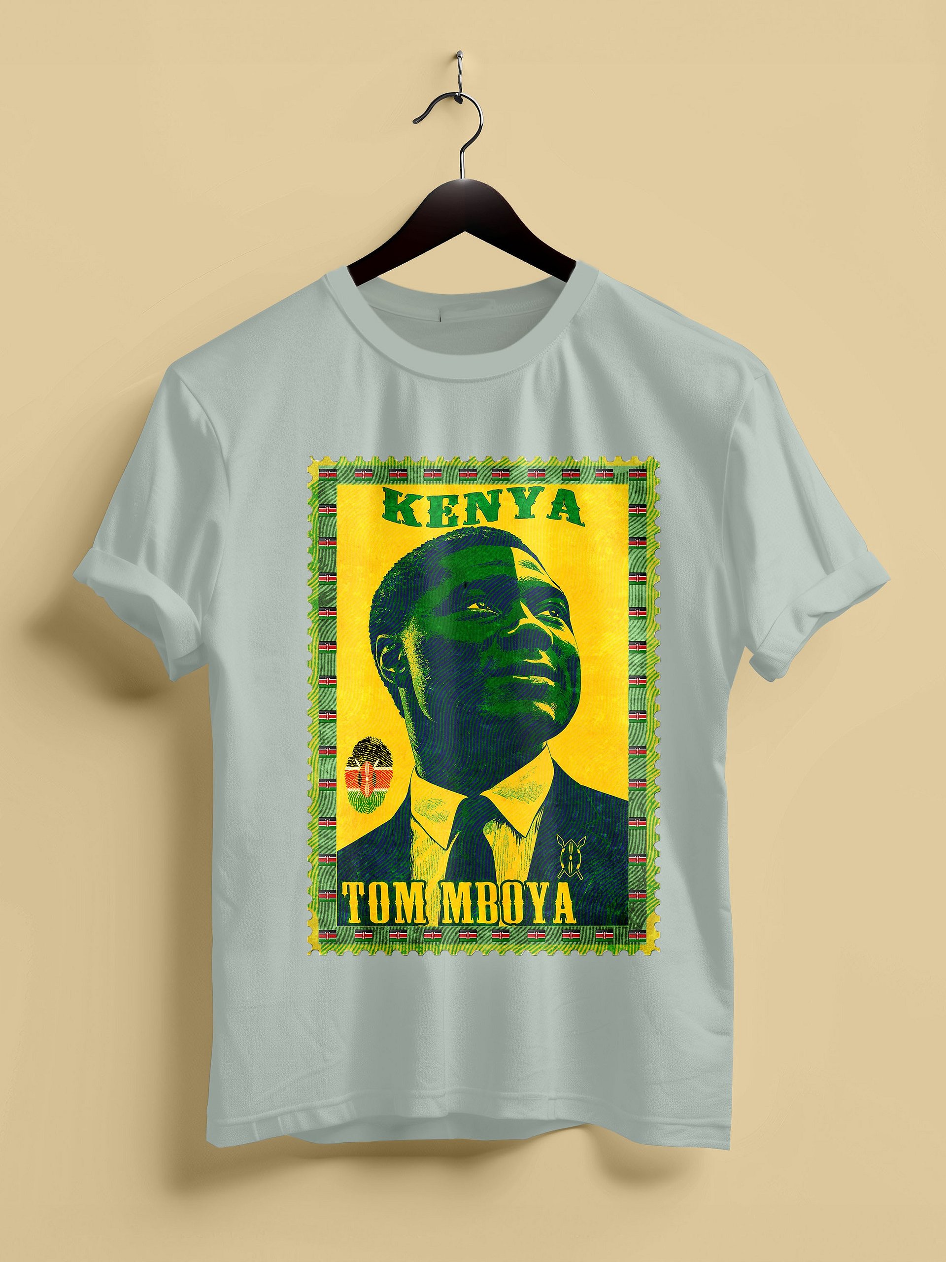 Tom Mboya Kenya Vintage Postage Stamp Tee product image (1)