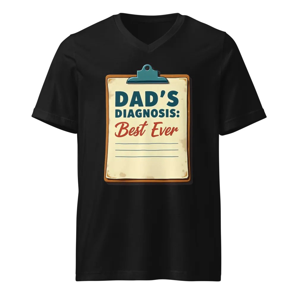 Best Ever Dad's Diagnosis V-Neck Tee product image (1)