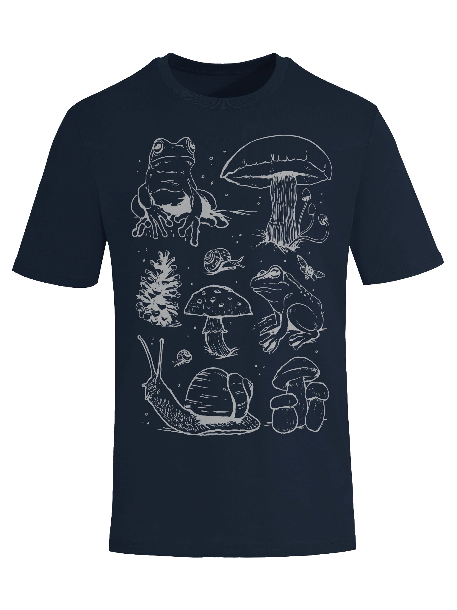 Cotterage Autumn Line Art Unisex Organic Tee product image (24)