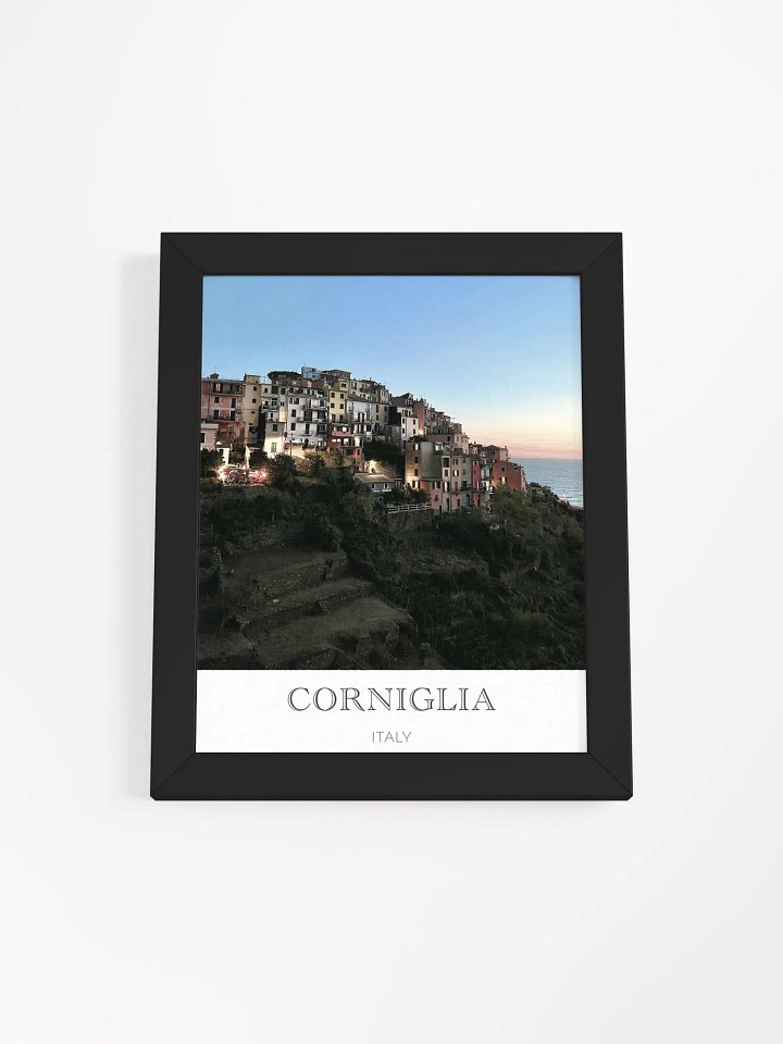 Corniglia Cinque Terre - Framed High-Quality Matte Poster product image (4)