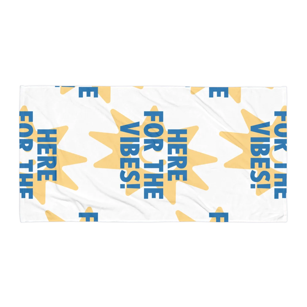 Here For The Vibes Beach Towel product image (1)